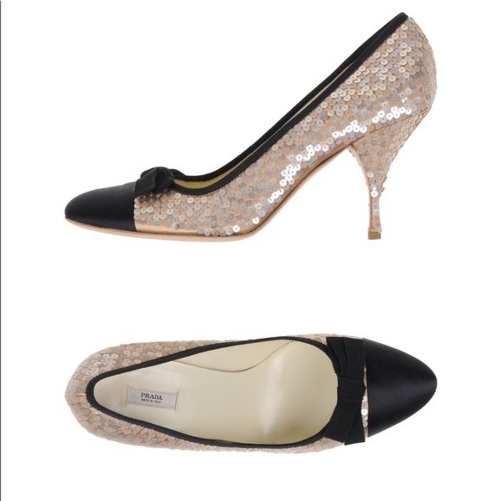 PRADA sequined heels